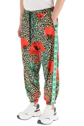 ANIMALIER FLORAL-PRINTED TRACK PANTS